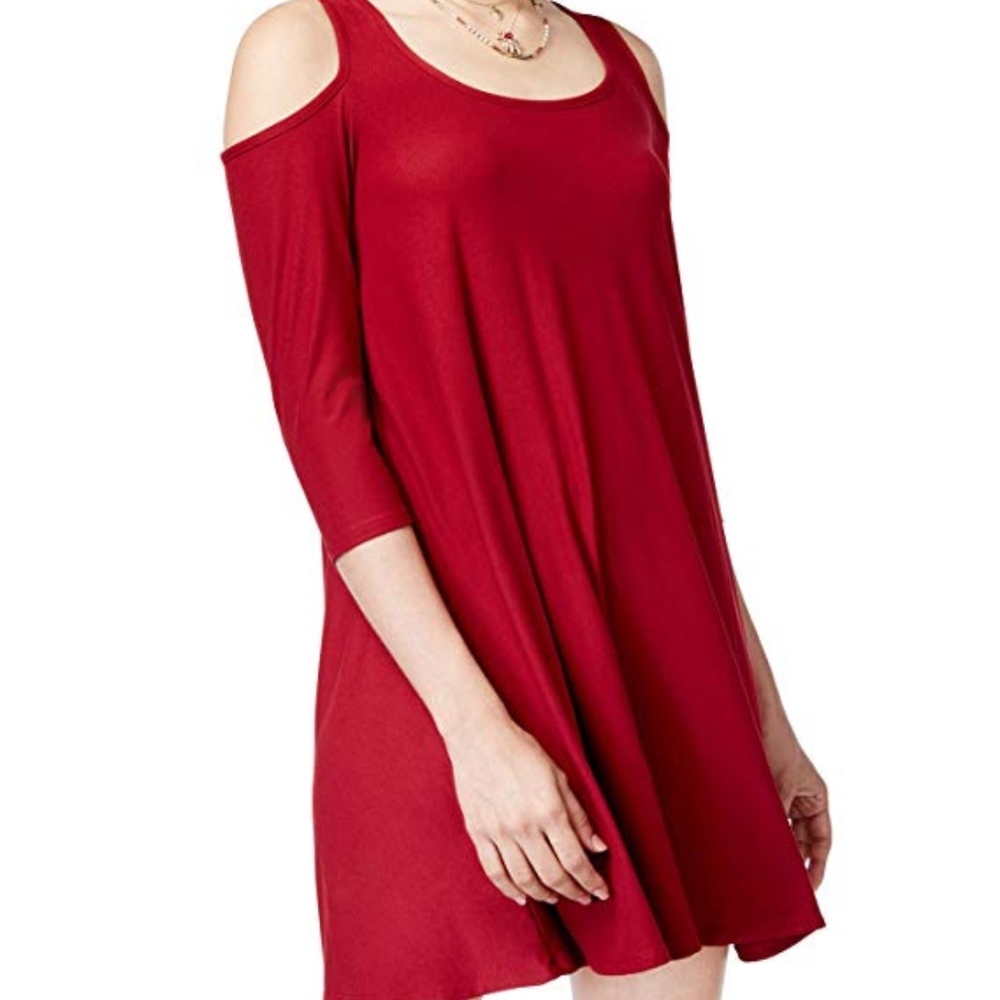 COPY - Planet Gold Juniors' Cold-Shoulder Dress